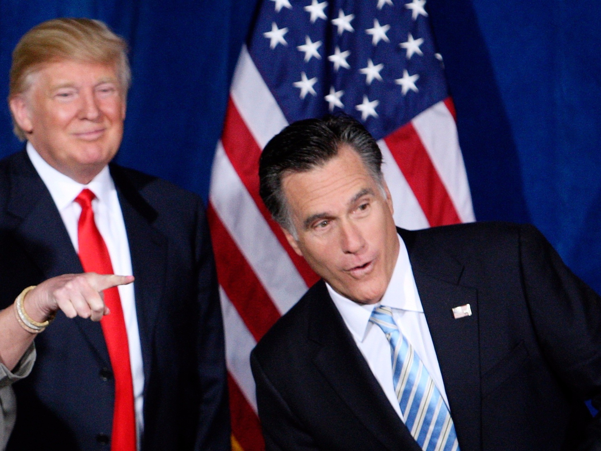 Дональд Трамп и Митт Ромни. Фото: &copy; REUTERS