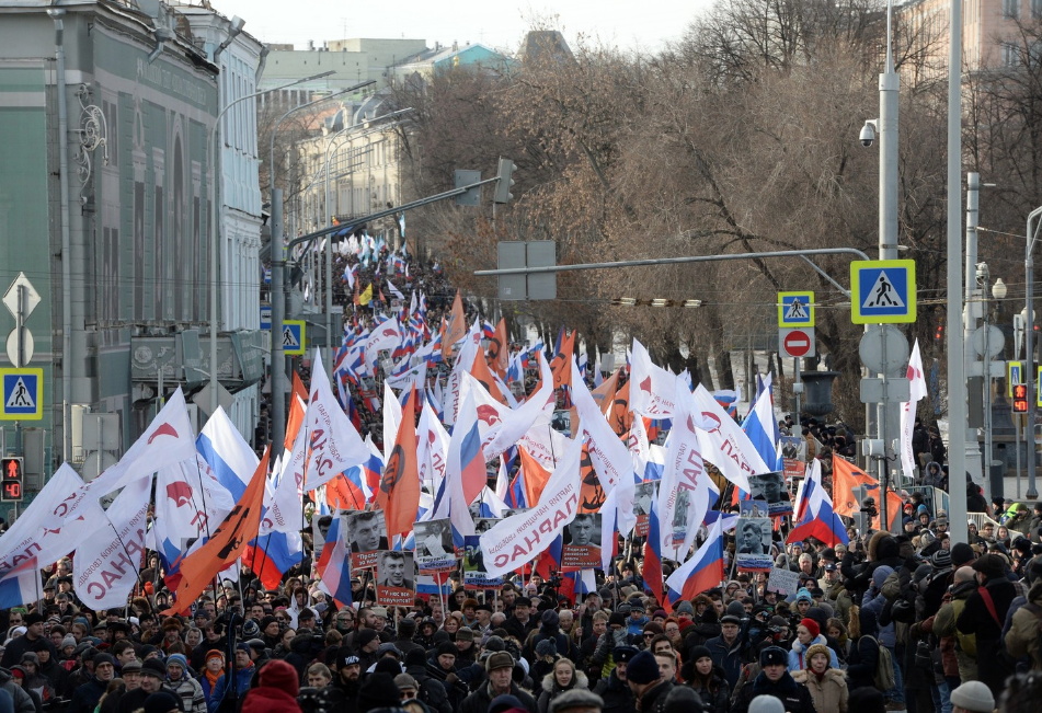 <p><span>Марш памяти Бориса Немцова в прошлом году.&nbsp;Фото: &copy; РИА Новости / Илья Питалев</span></p>