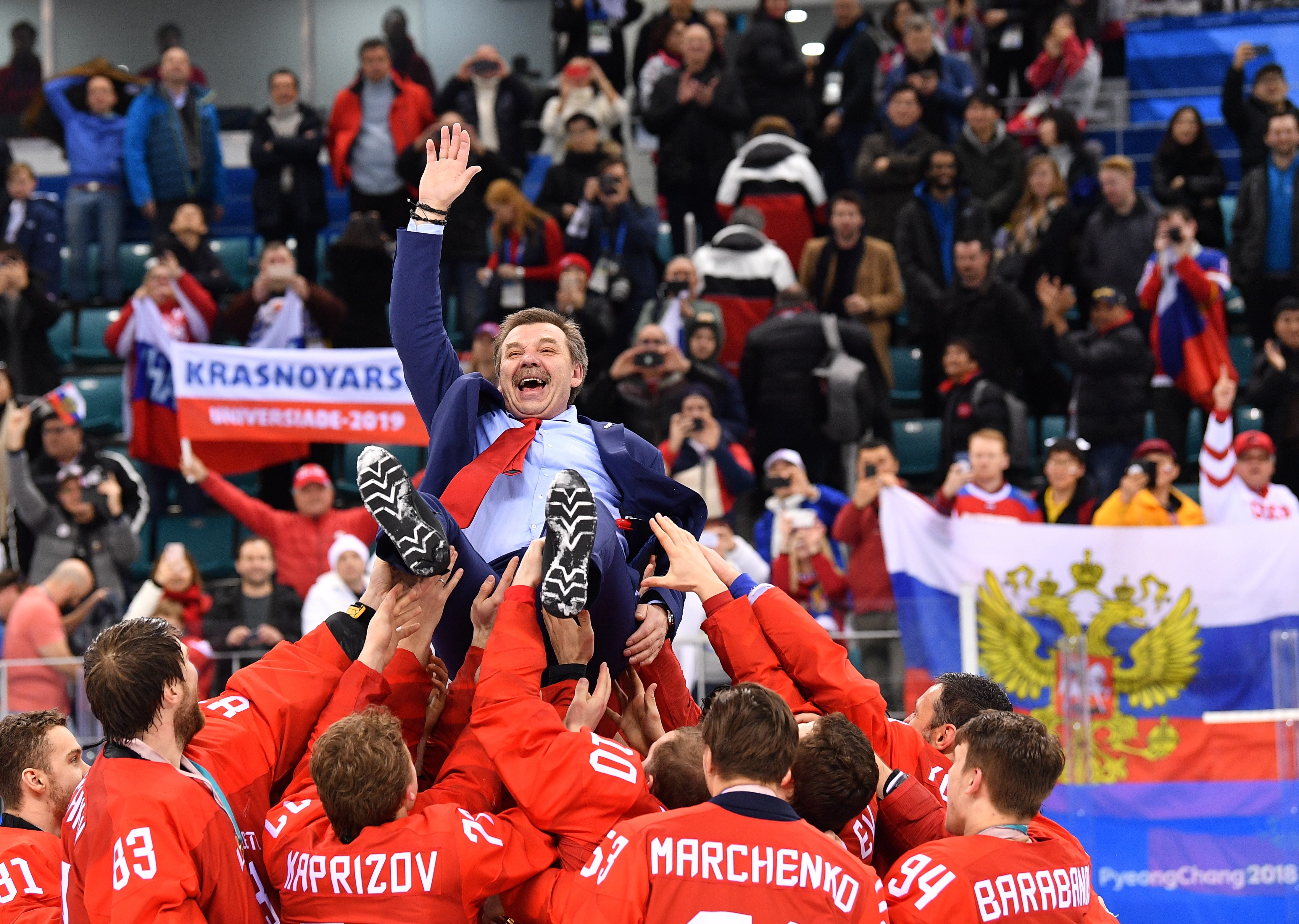 Правда ли что россия выиграла. Победа сборной России по хоккею на Олимпиаде 2018. Олимпийские чемпионы по хоккею 2018.