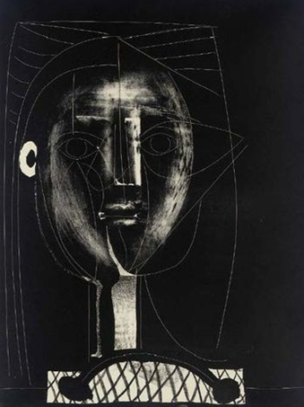Пабло Пикассо "Чёрная фигура", 1946. Работа Пикассо, на которую, возможно, хочет походить Эли.