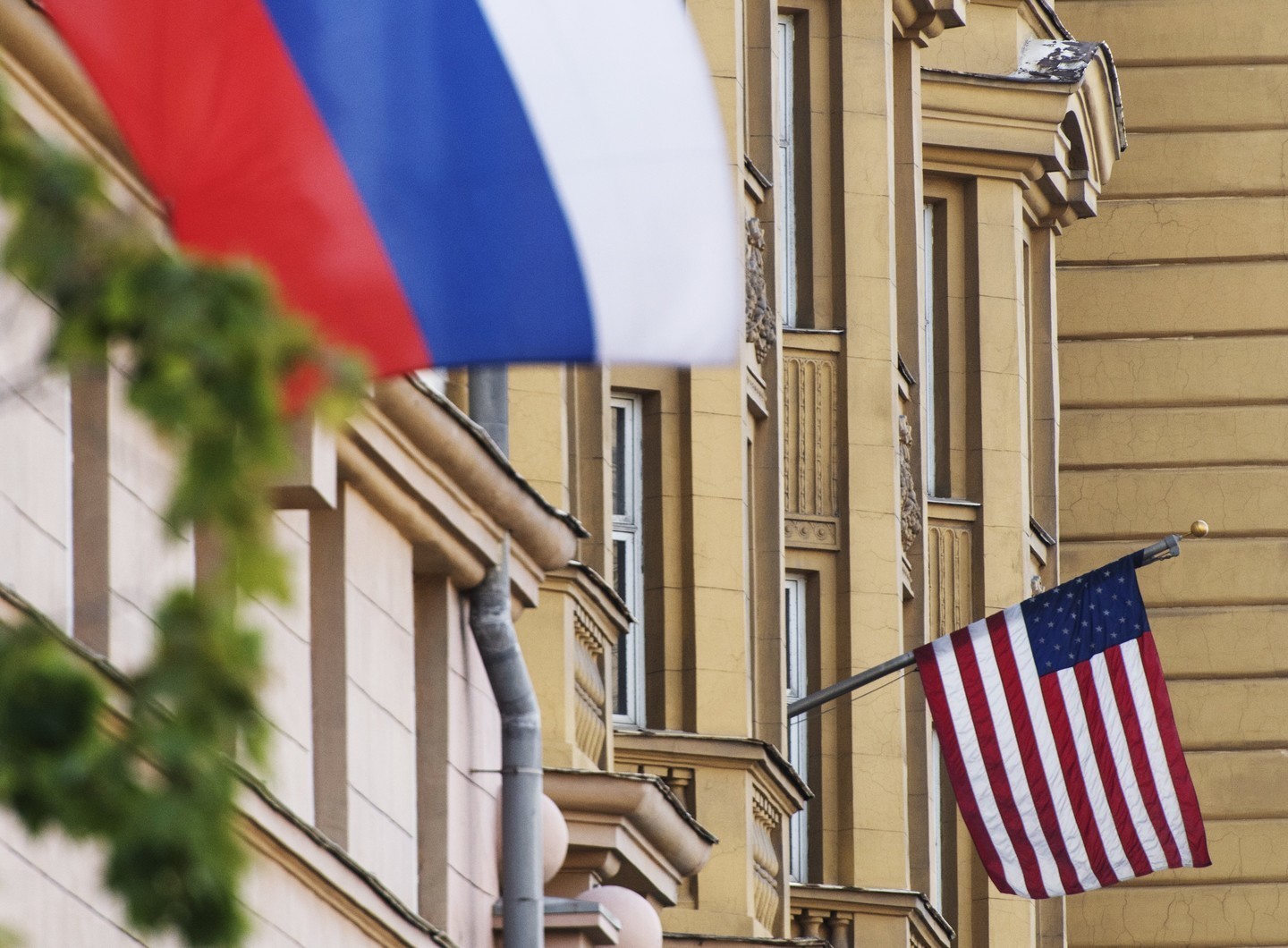 Флаги РФ и США.&nbsp;Фото: &copy; РИА Новости/Максим Блинов







