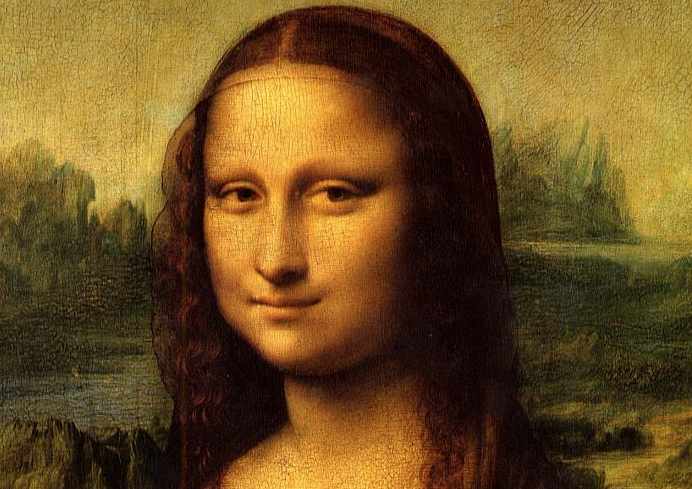 <p>Фрагмент картины "Мона Лиза". Леонардо да Винчи</p>