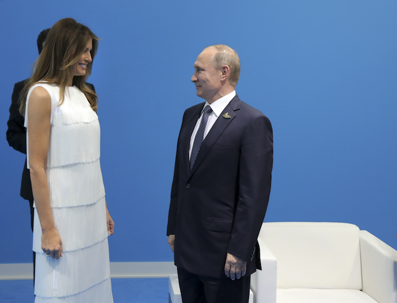 Владимир Путин и Меланья Трамп. Фото: &copy;REUTERS