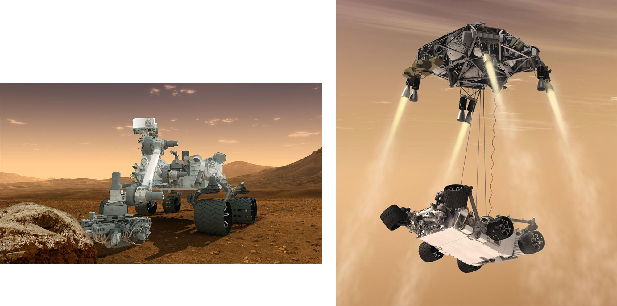 Марсоход "Curiosity". Коллаж © L!FE Фото: © Wikipedia.org