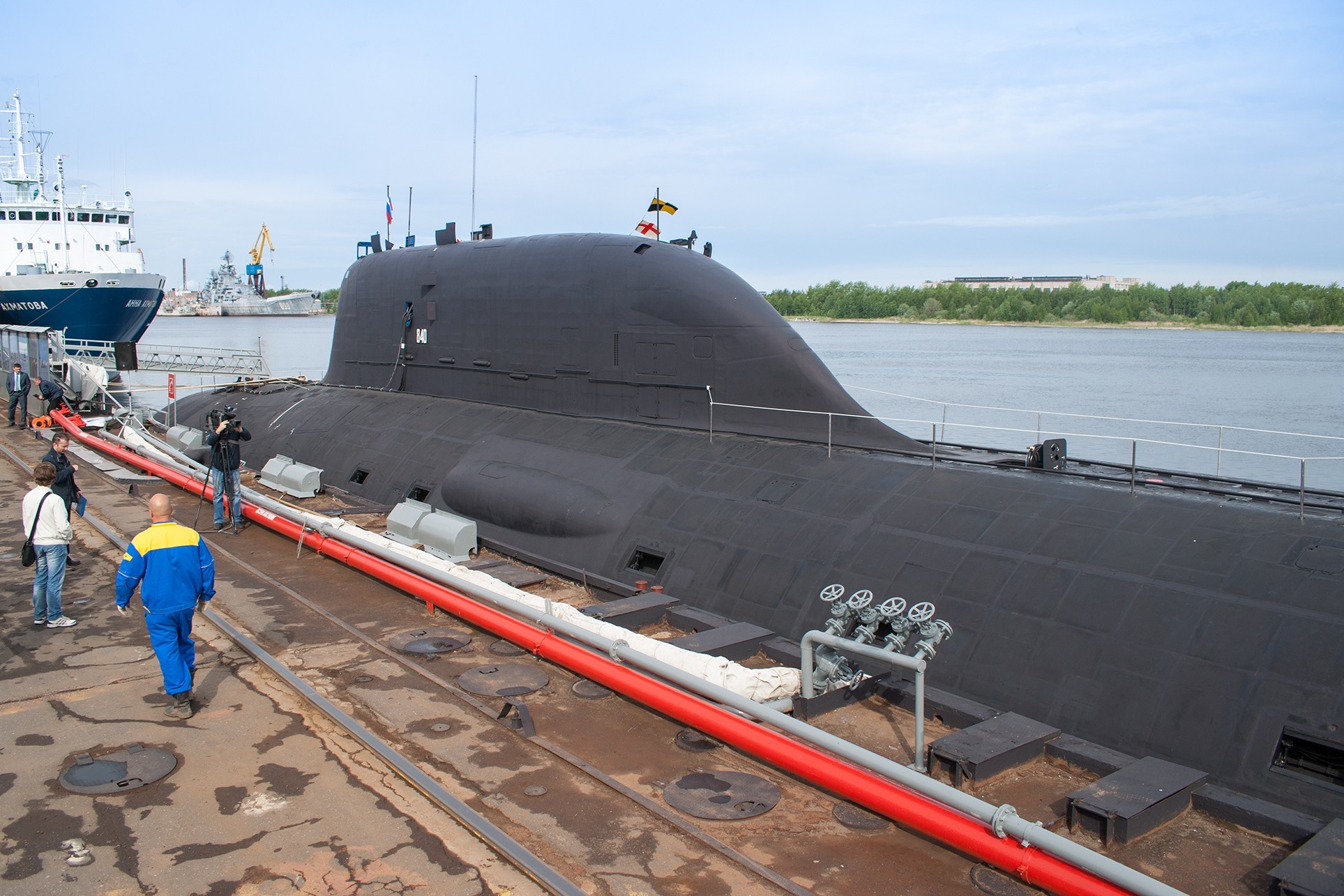 Атомная подводная лодка проекта "Ясень"К-560 "Северодвинск". Фото:&copy; РИА Новости