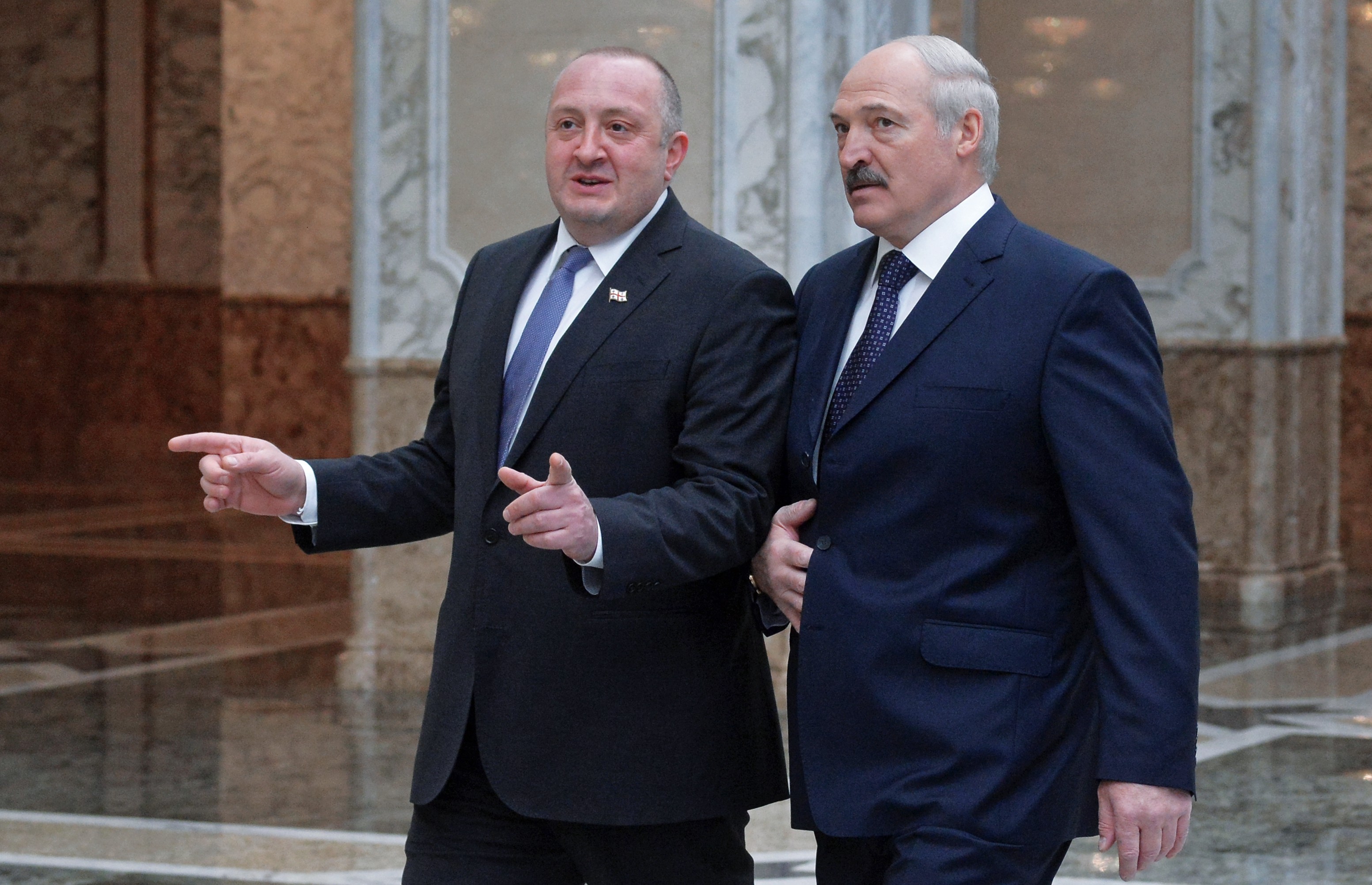 Президент Грузии Георгий Маргвелашвили и президент Белоруссии Александр Лукашенко. Фото: &copy;РИА Новости/Виктор Толочко
