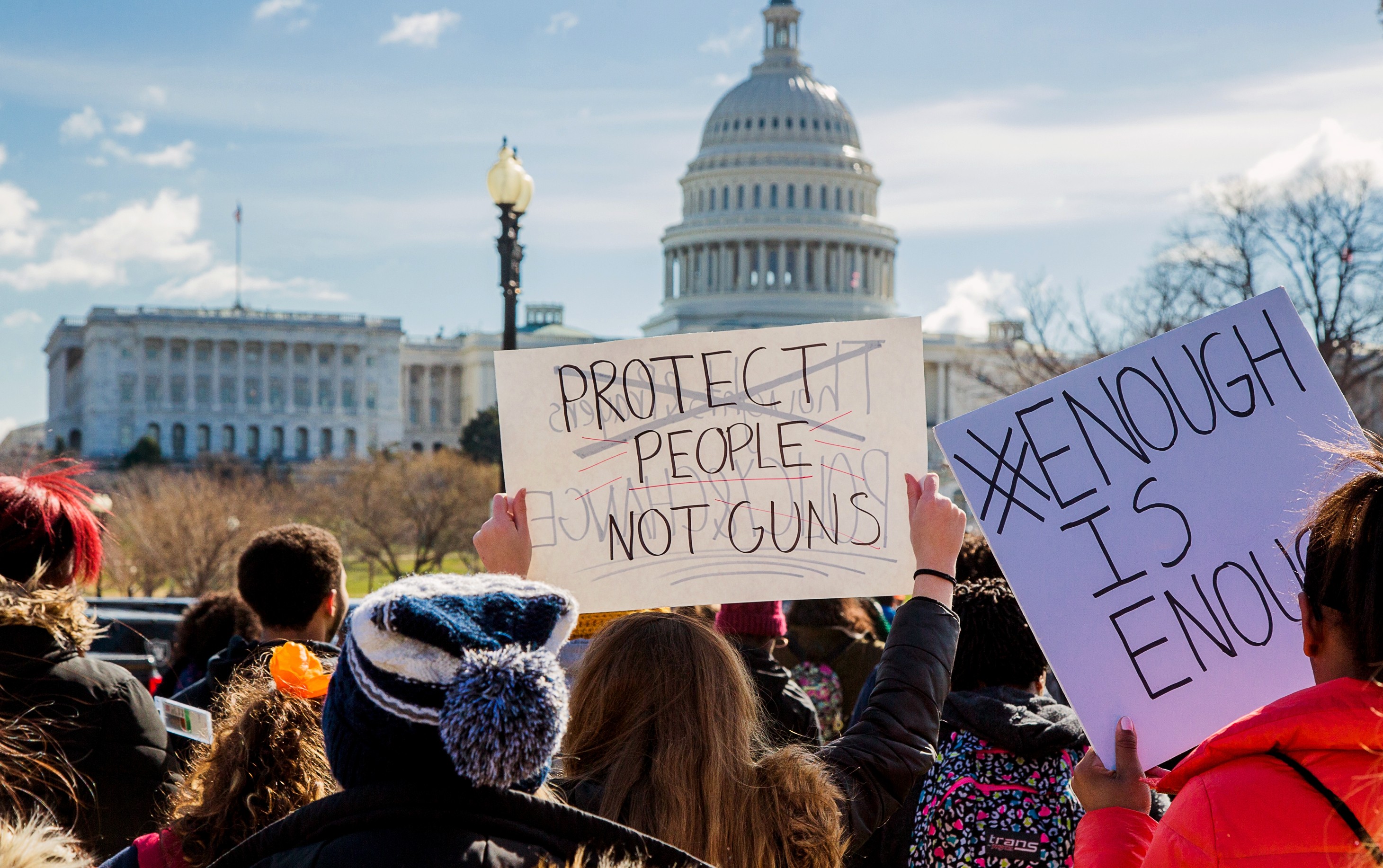 Участники акции против огнестрельного оружия на Капитолийском холме в Вашингтоне. Фто: &copy;РИА Новости/Алексей Агарышев