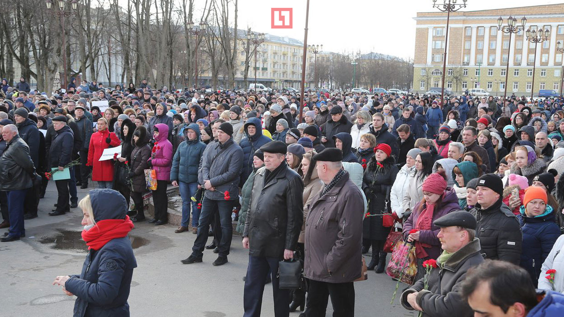 Великий Новгород, акция памяти жертв пожара в Кемерове. Фото: ©L!FE