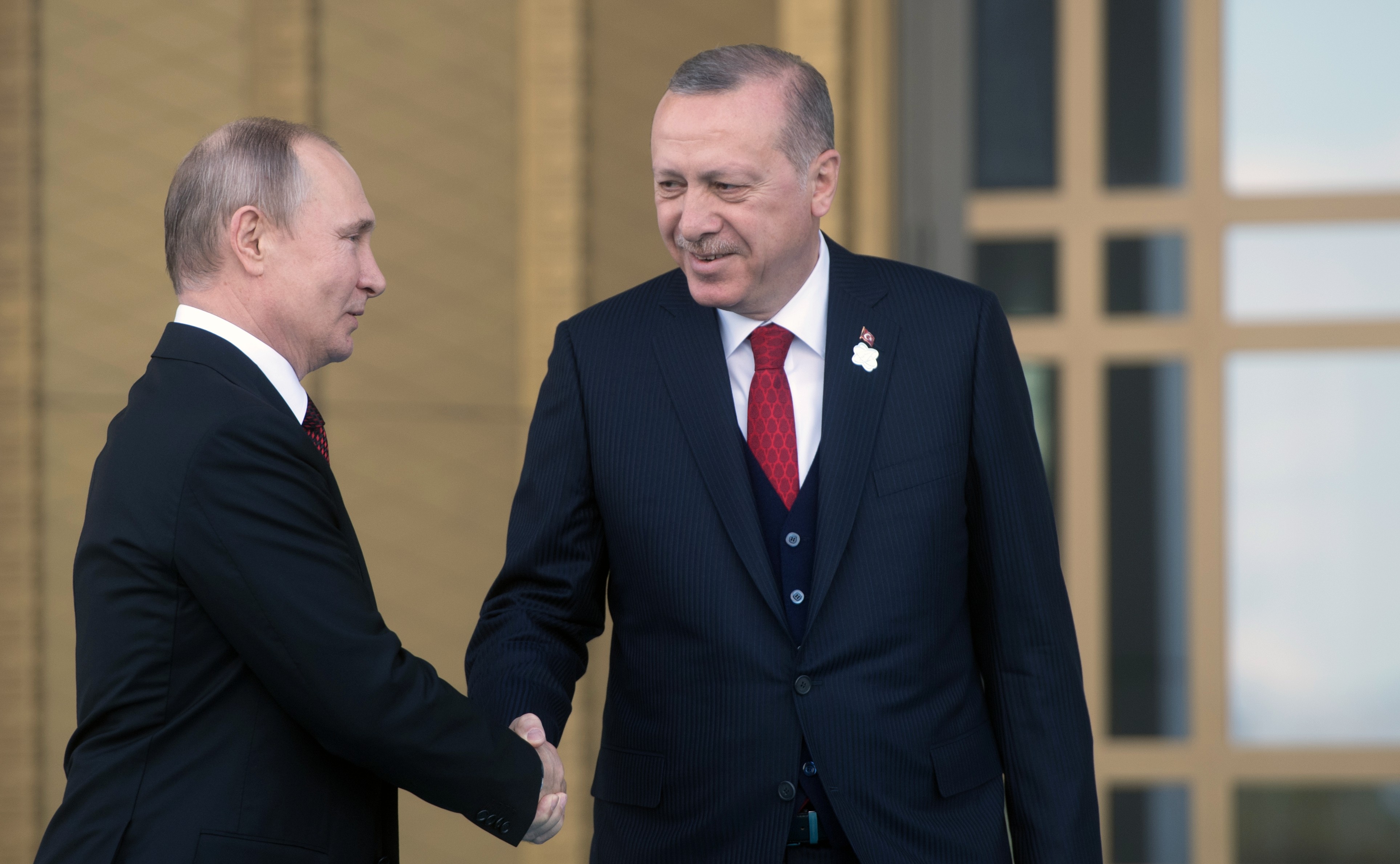 Президент России Владимир Путин и президент Турции Реджеп Эрдоган. Фото: &copy; РИА Новости/Сергей Гунеев