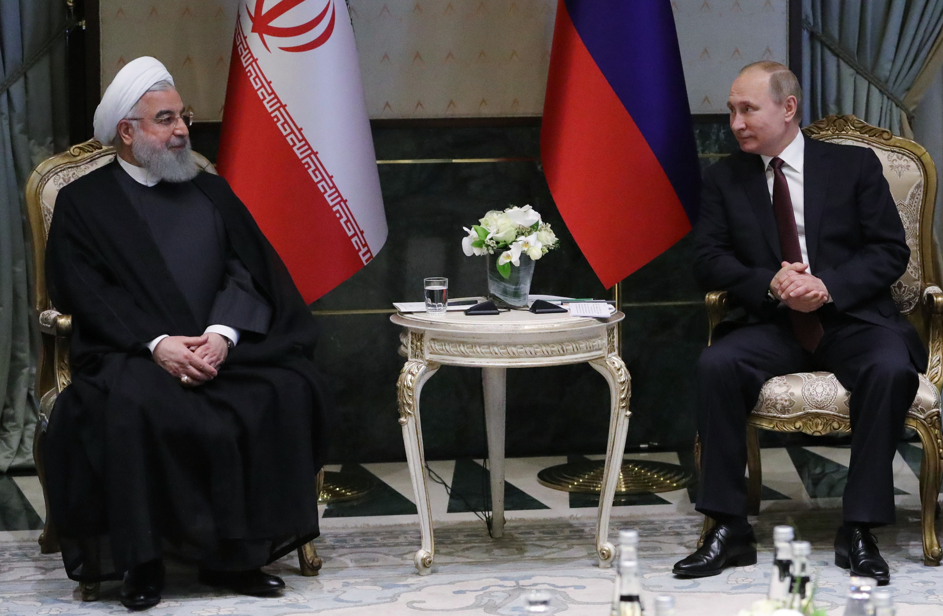 Президент Ирана Хасан Рухани и президент РФ Владимир Путин. Фото: &copy;РИА Новости/Михаил Климентьев
