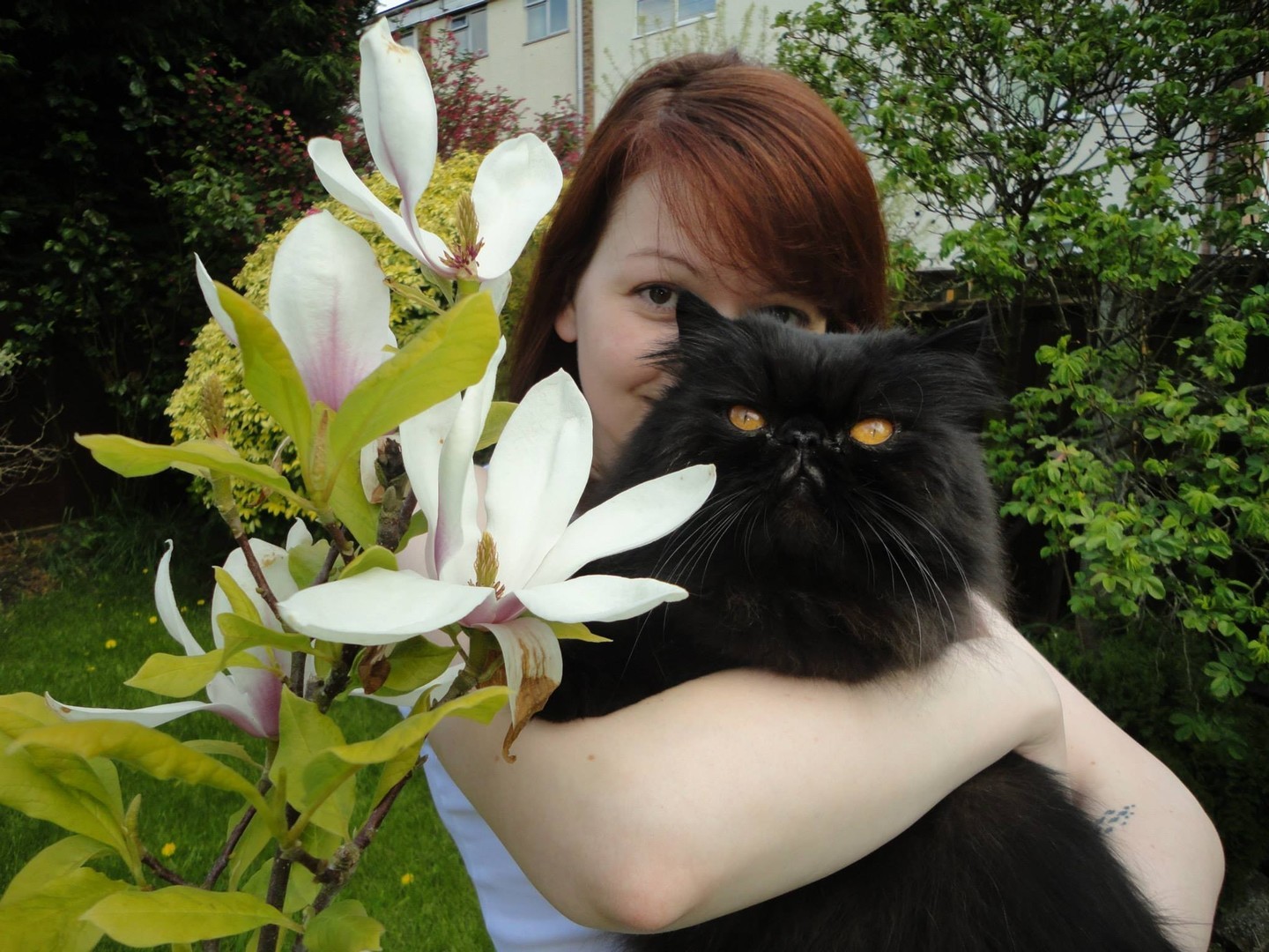 Дочь Сергея Скрипаля и её кот Нэш ван Дрейк. Фото: ©Facebook/Yulia Skripal