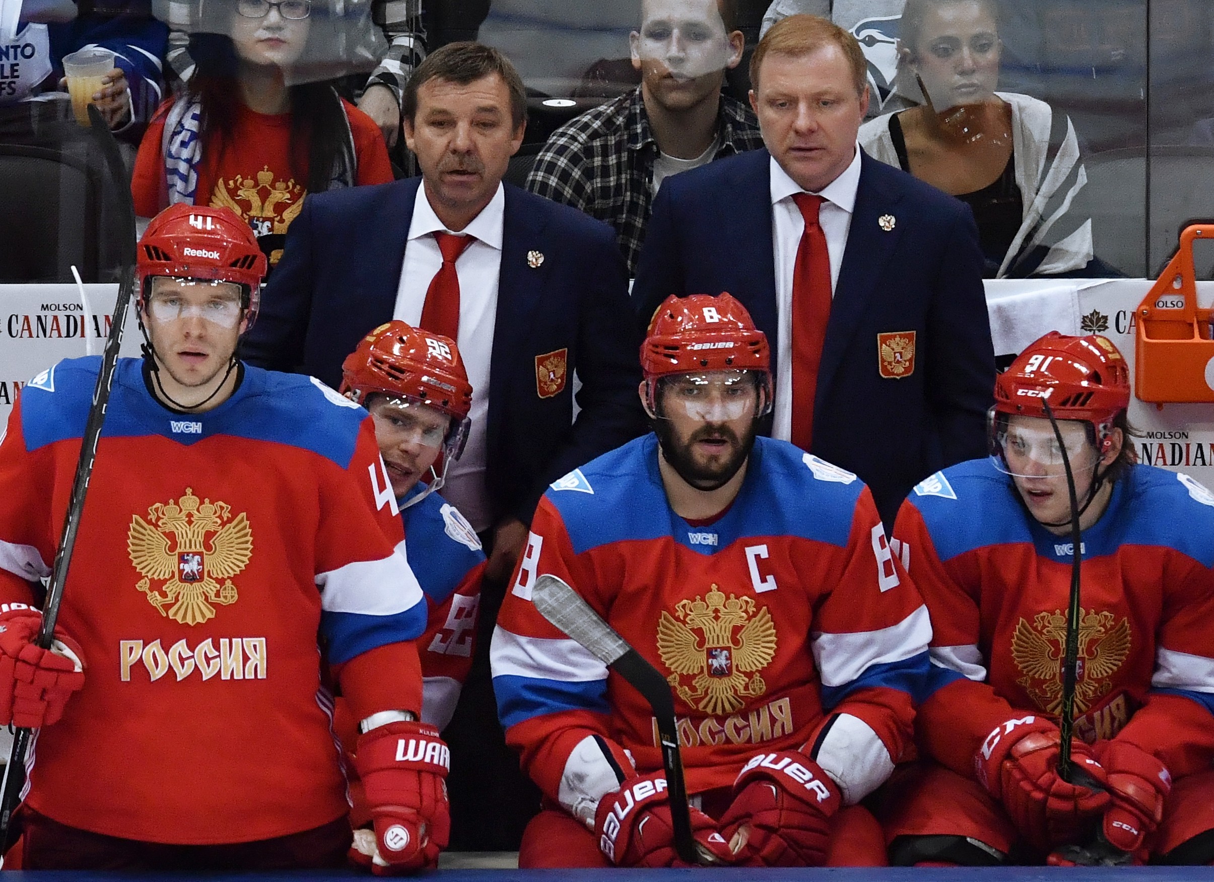 Сборная России на Кубке мира 2016 года вылетела в полуфинале, уступив Канаде. Фото: © РИА Новости/Алексей Куденко