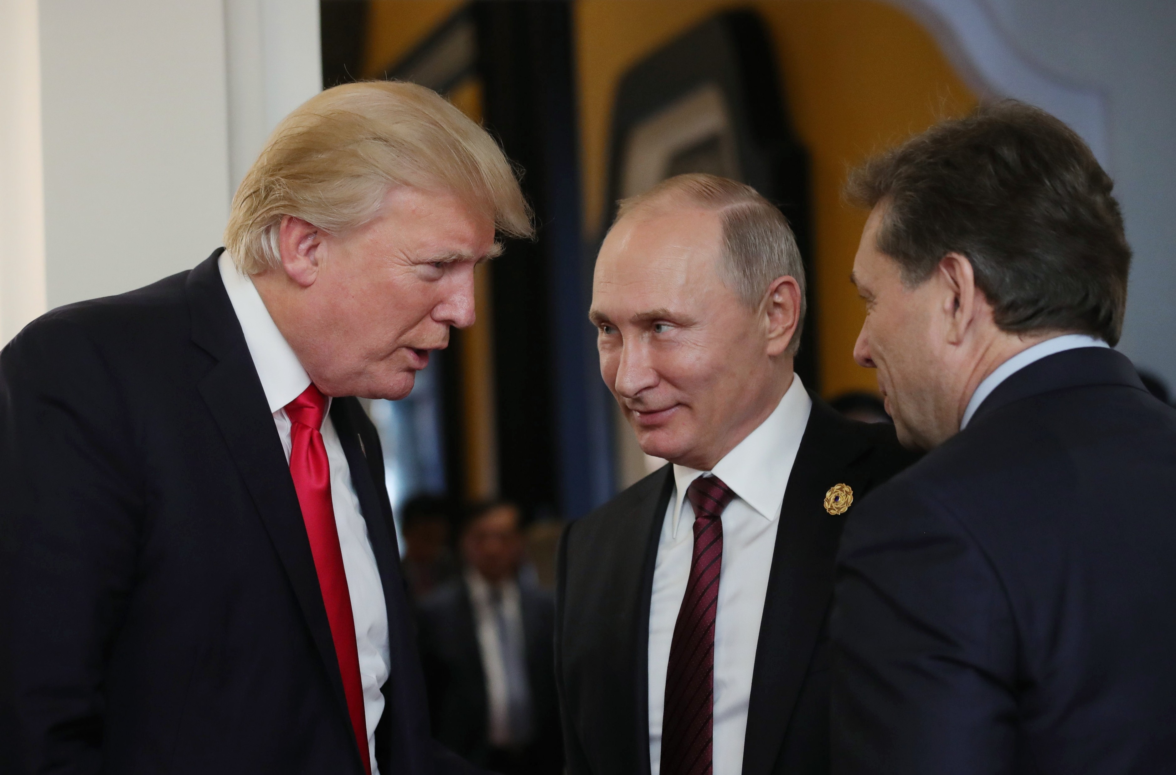 Дональд Трамп (слева) и Владимир Путин (справа). Фото: &copy;РИА Новости/Михаил Климентьев