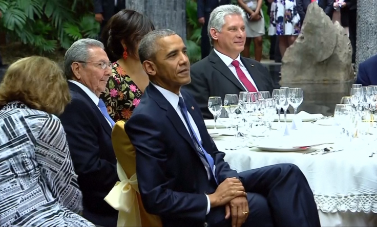 Визит Барака Обамы на Кубу. Справа Мигель Диас-Канель