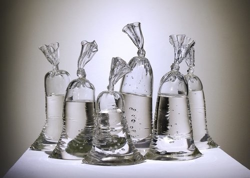Glass Sculptures by Dylan Martinez Perfectly Imitate Water-Filled Plastic Bags