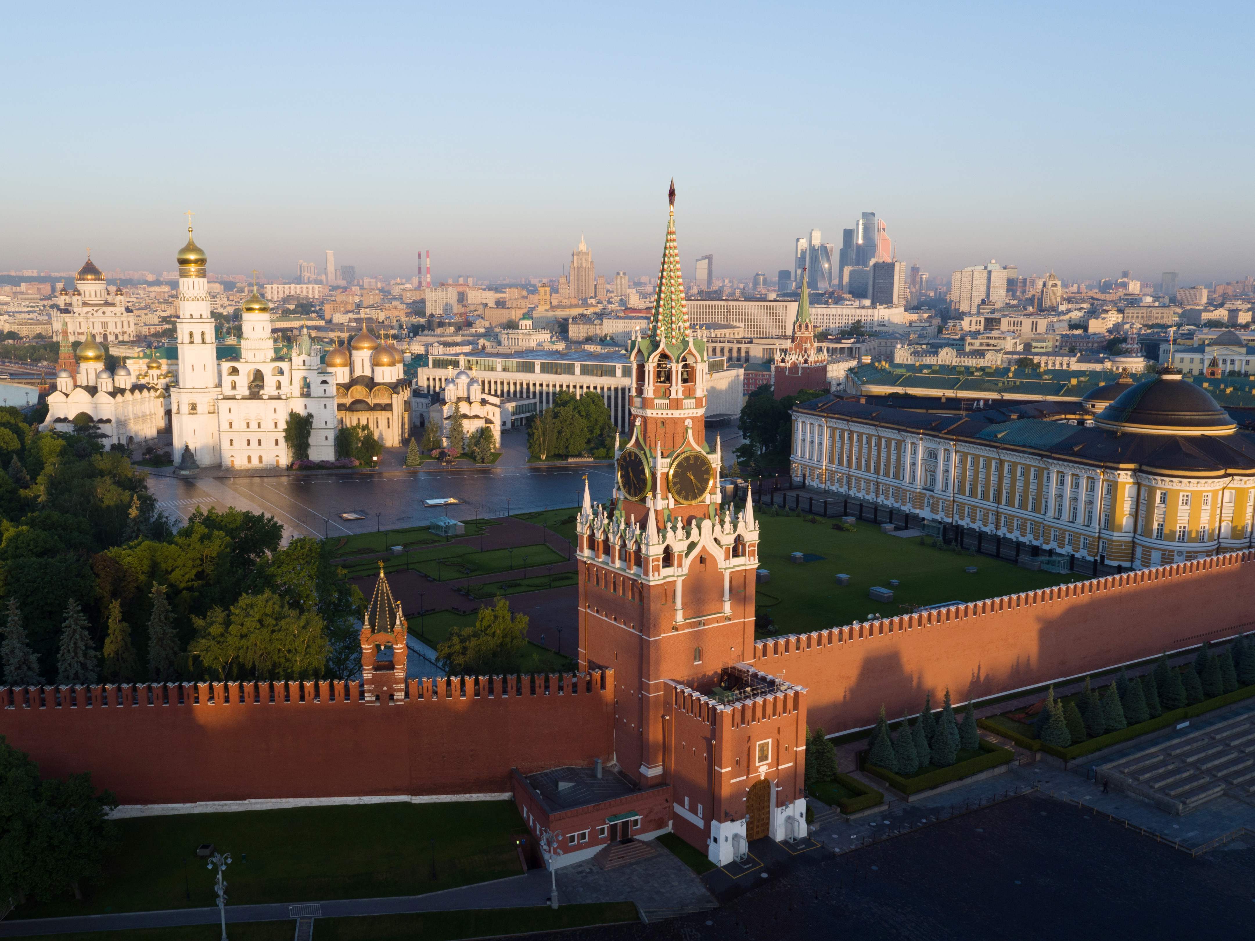 москва кремль вид сверху
