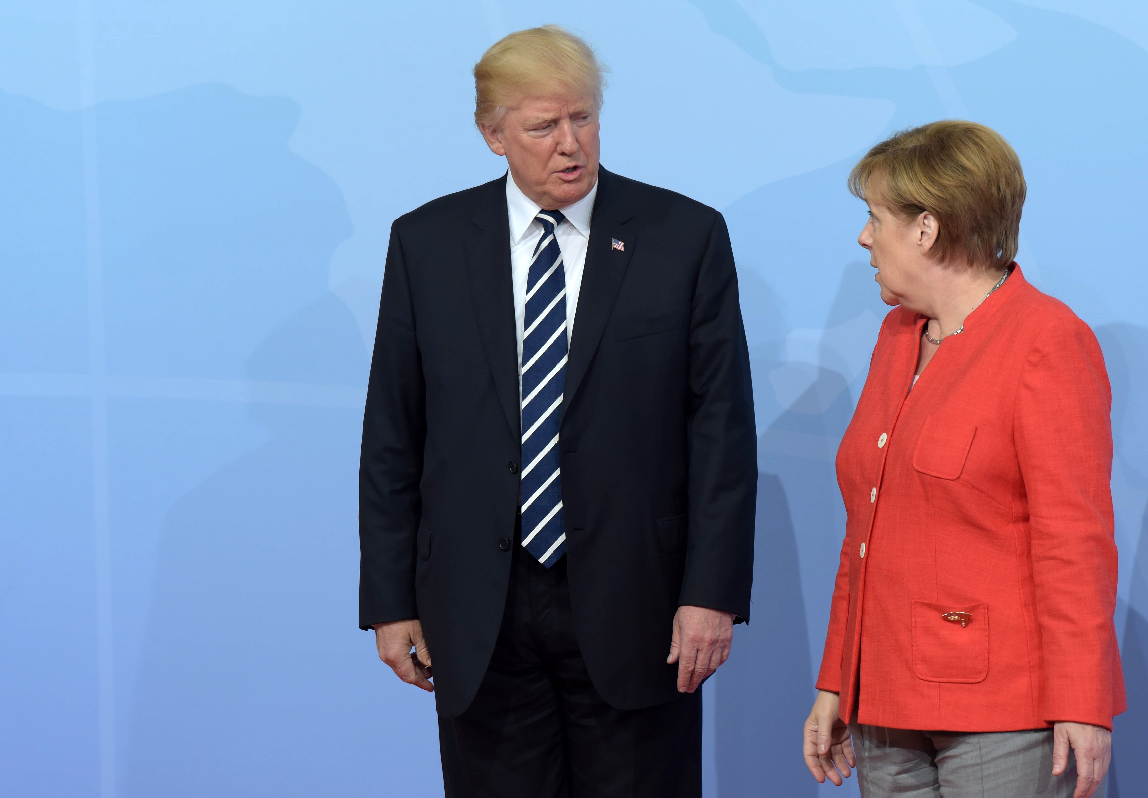 Президент США Дональд Трамп и канцлер Германии Ангела Меркель. Фото: &copy; РИА Новости/Дмитрий Азаров