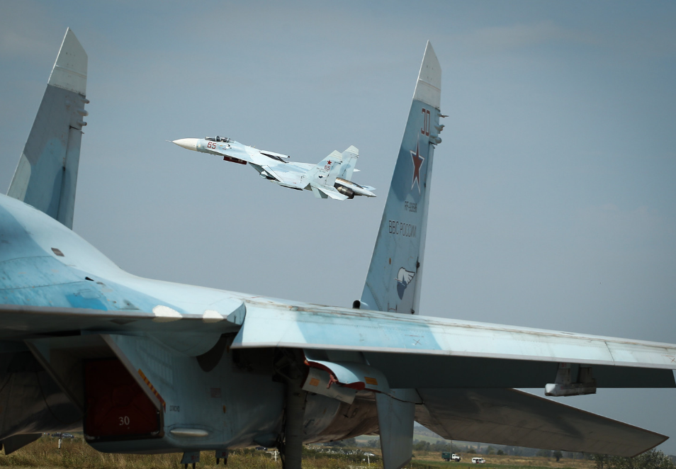 Российский многоцелевой истребитель Су-27.&nbsp;Фото: &copy;РИА Новости/Виталий Тимкив


