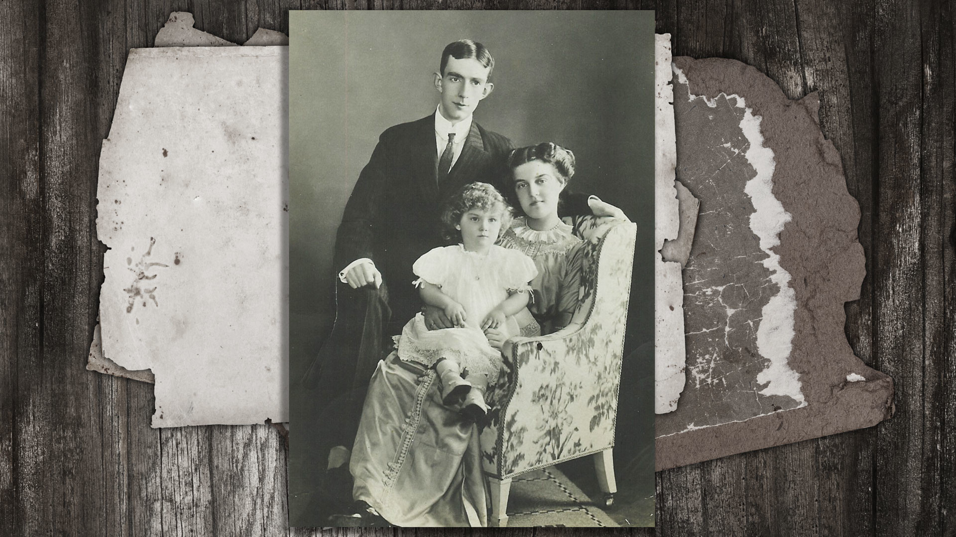 Мария с мужем Вильгельмом и сыном Леннартом, 1911. Коллаж © L!FE. Фото: © wikipedia.org © Shutterstock