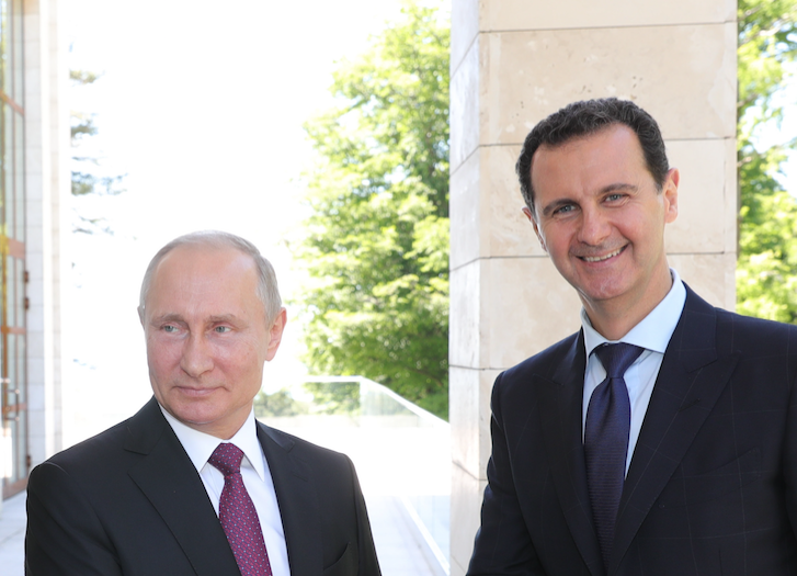 Владимир Путин (слева) и Башар Асад (справа). Фото: &copy;РИА Новости/Михаил Климентьев
