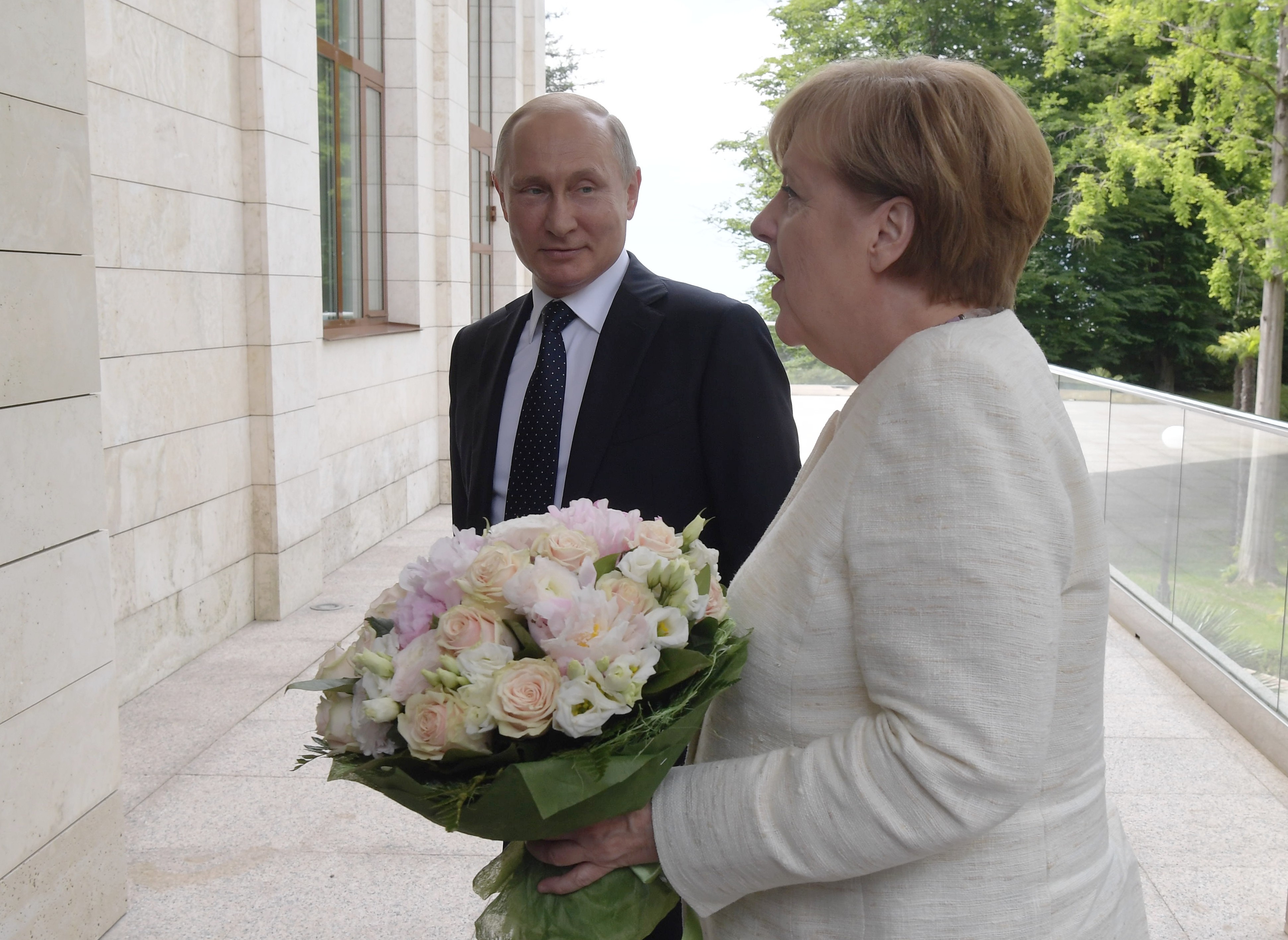 Владимир Путин и Ангела Меркель. Фото: &copy; РИА Новости / Сергей Гунеев