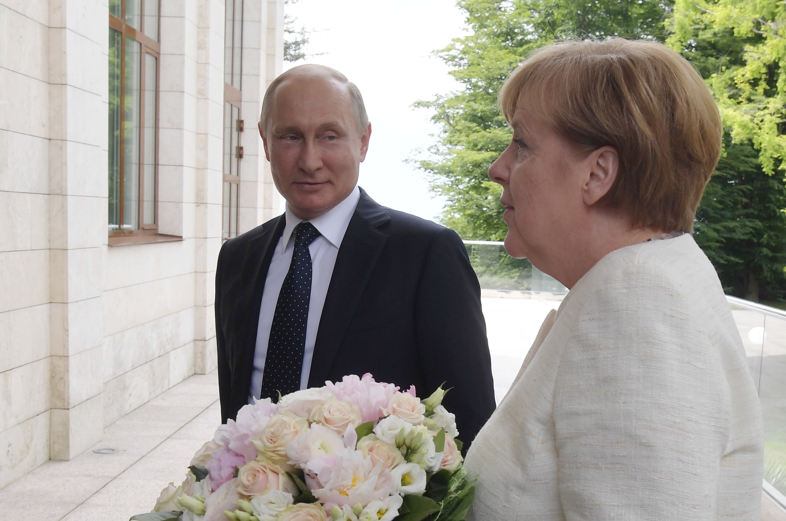 Владимир Путин и Ангела Меркель. Фото: &copy;РИА Новости/Сергей Гунеев