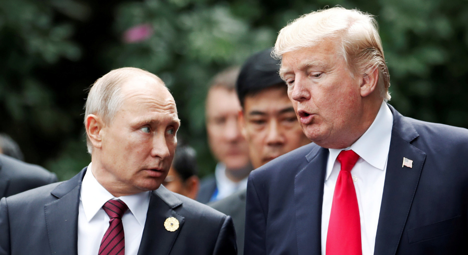 Владимир Путин и Дональд Трамп. Фото: &copy;REUTERS/Jorge Silva










