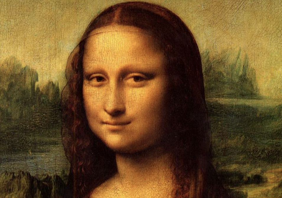 Фрагмент картины "Мона Лиза". Леонардо да Винчи


