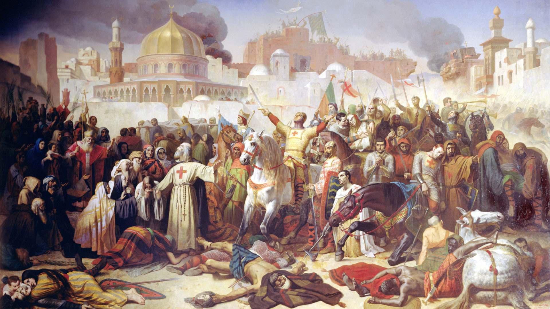 Взятие Иерусалима крестоносцами, 15 июля 1099 года. Фото: © wikipedia.org