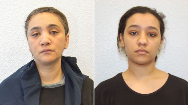 Мина Дих (слева) и ее дочь Ризлейн Булар признали себя виновными в подготовке терактов.&nbsp;Фото: &copy; Полиция Лондона