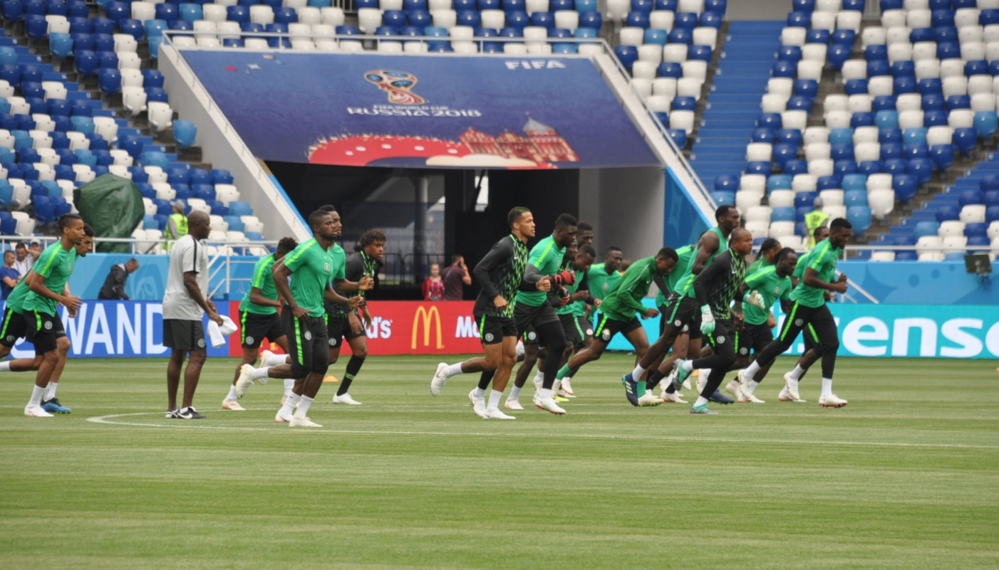 Тренировка сборной Нигерии. Фото &copy; Twitter/The NFF&nbsp;