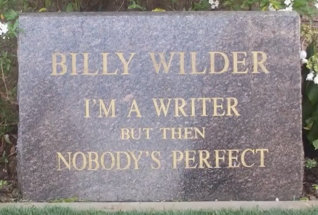 Фото © скриншот видео Grave of Billy Wilder