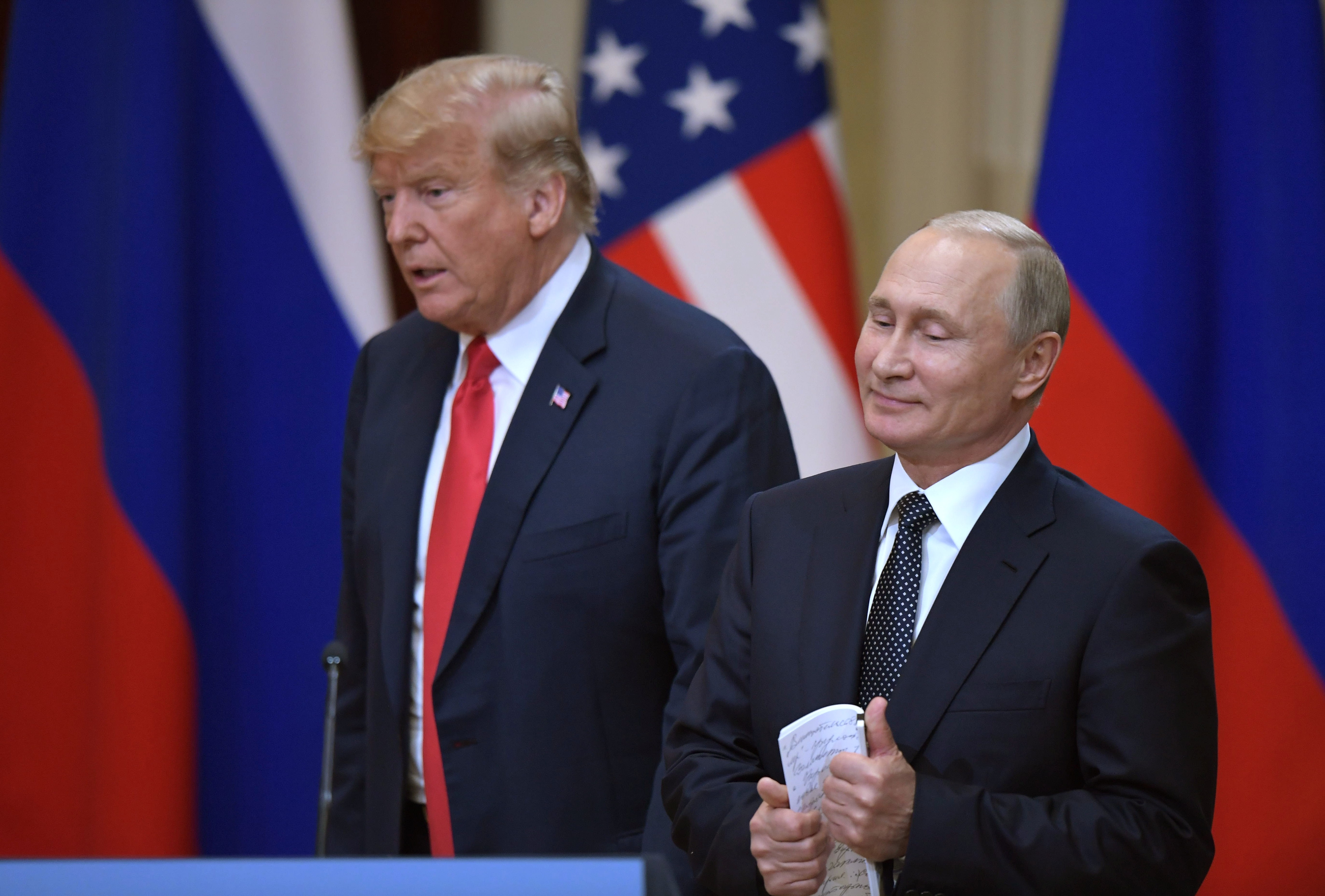 Дональд Трамп и Владимир Путин. Фото: &copy;РИА Новостм/Сергей Гунеев
