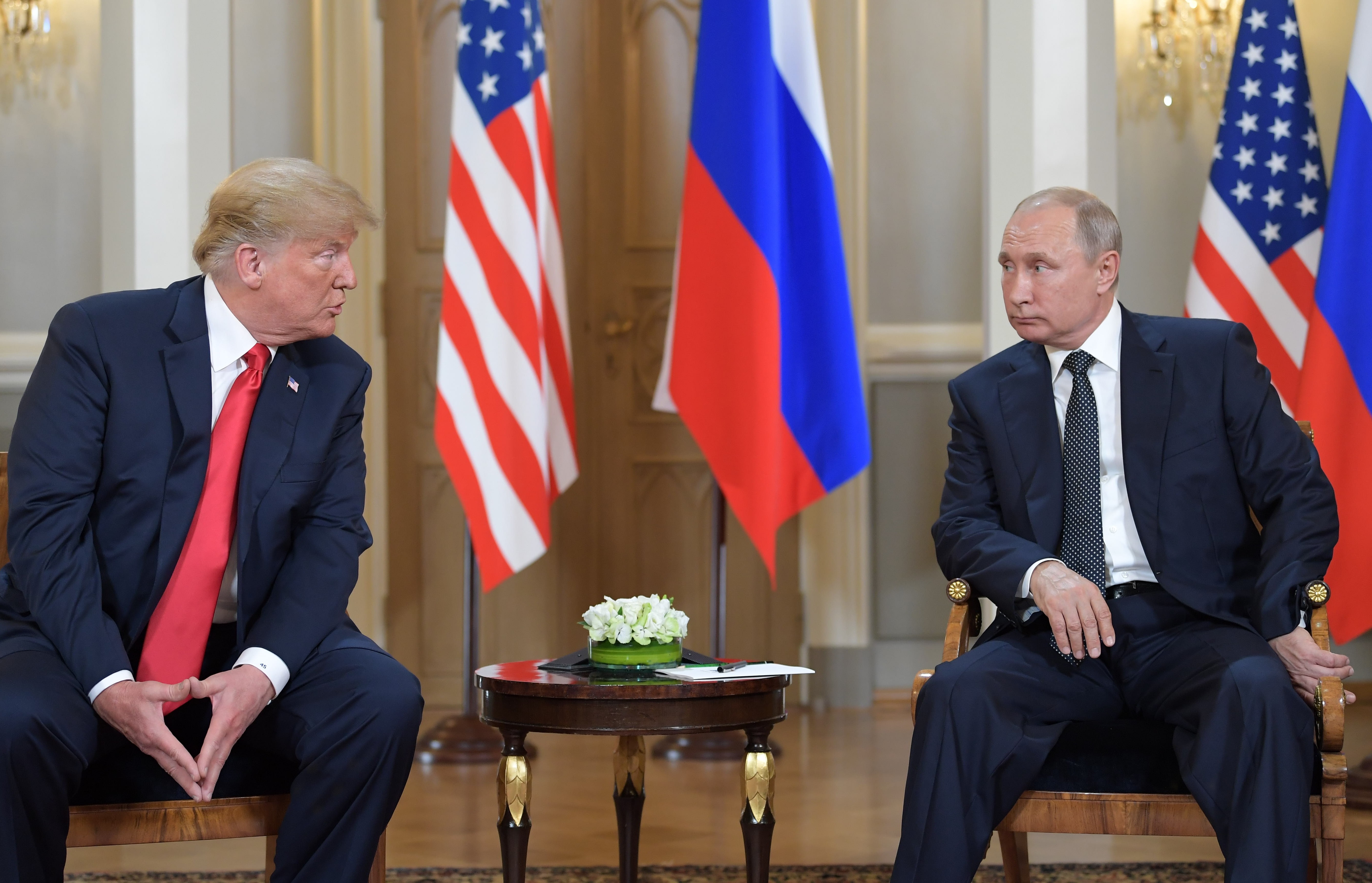 Дональд Трамп и Владимир Путин. Фото: &copy;РИА Новости/Сергей Гунеев