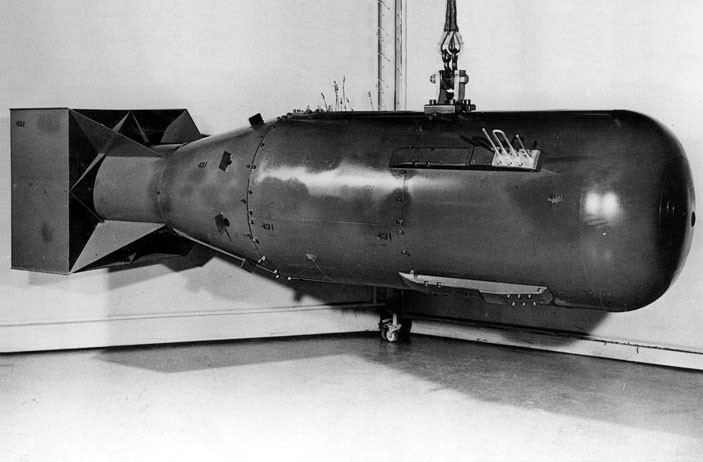 Макет бомбы "Малыш" (англ. Little boy), сброшенной на Хиросиму. Фото: © wikipedia.org/
