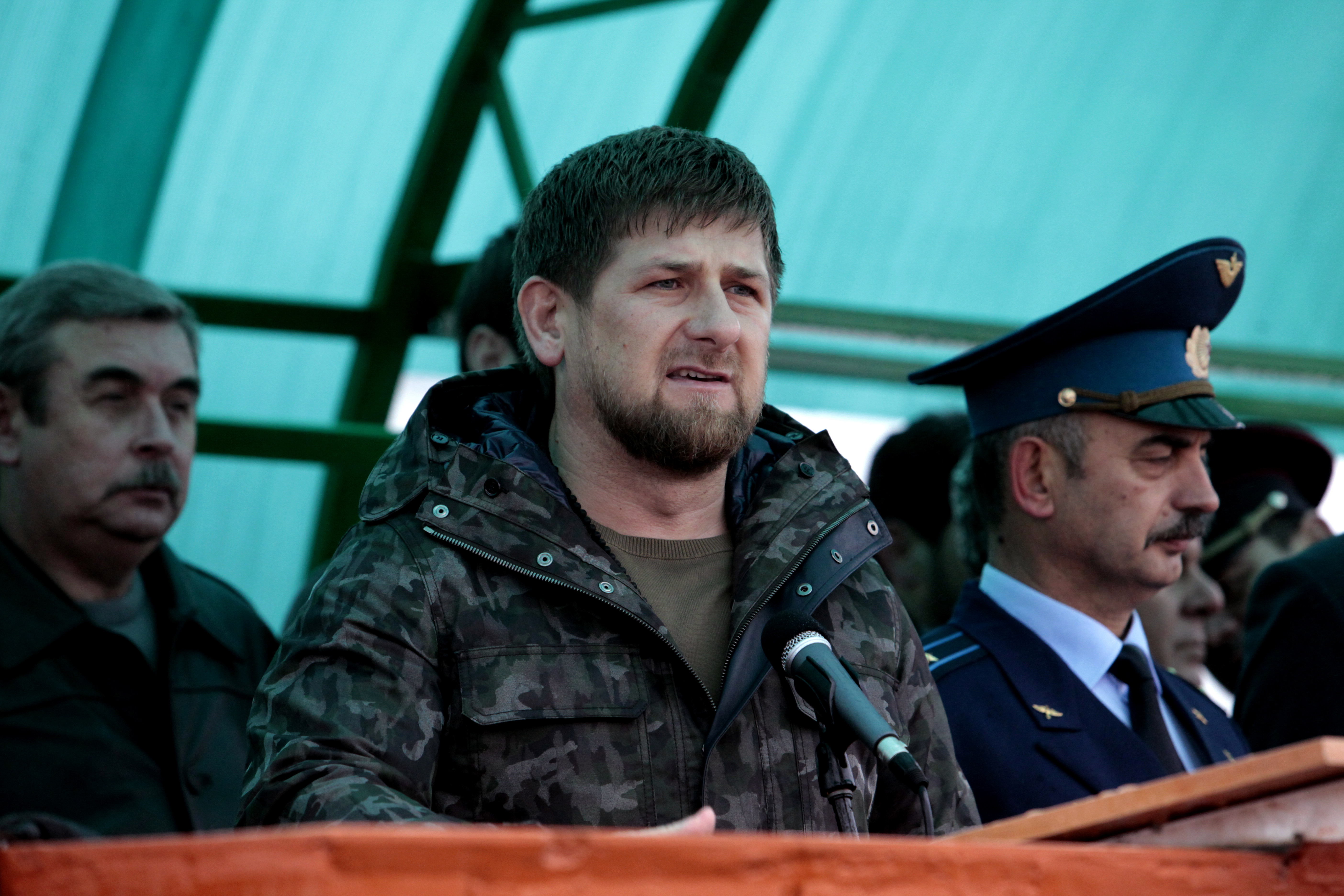 Глава Чеченской Республики Рамзан Кадыров (на первом плане).
Фото: &copy; РИА Новости/ Саид Царнаев