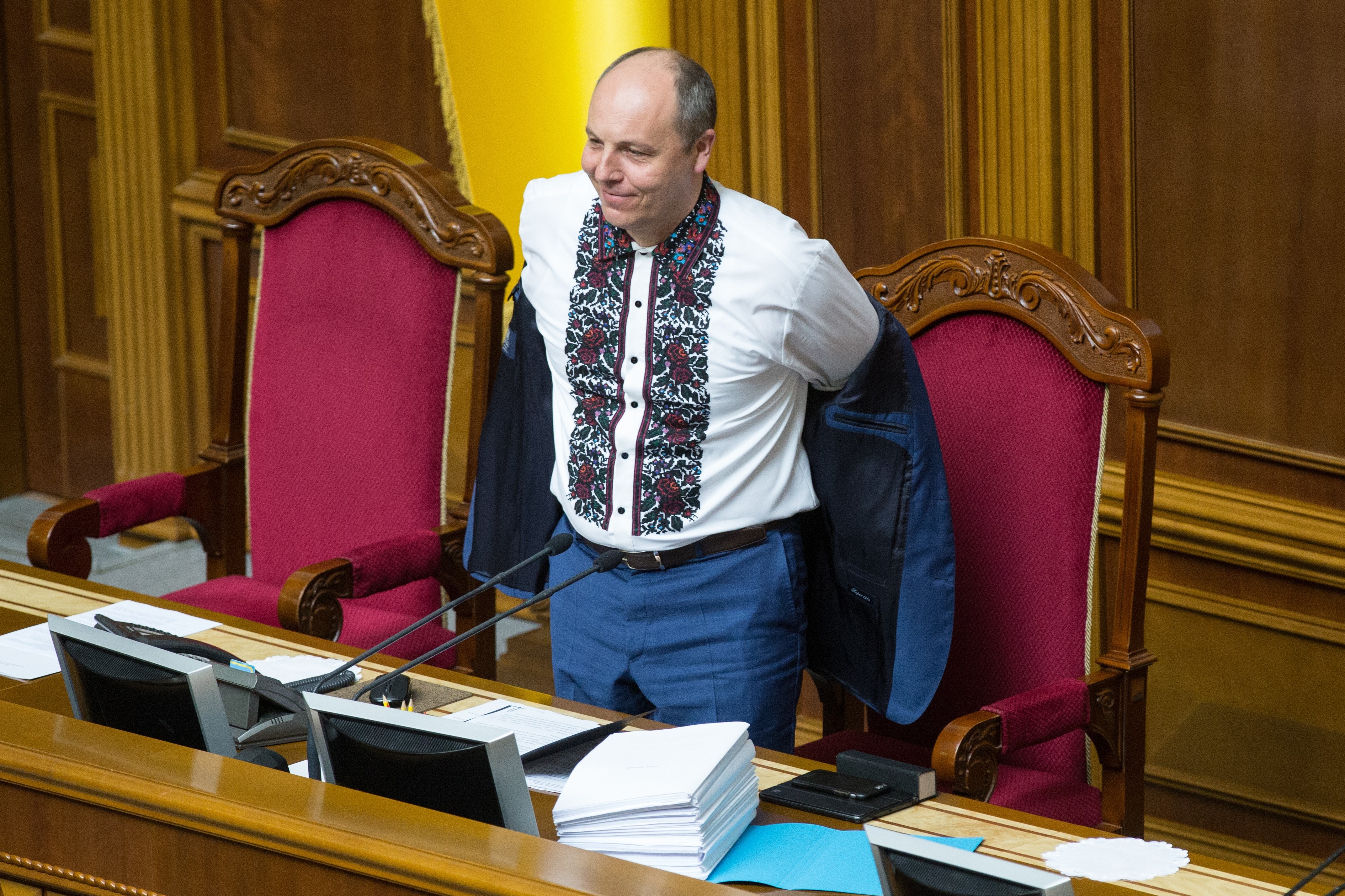 Андрей Парубий в Верховной раде. Фото ©РИА Новости/Стрингер