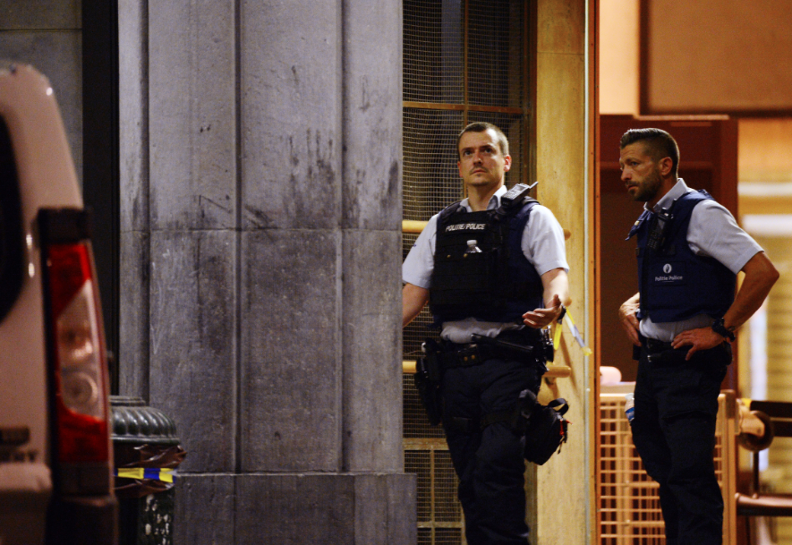 Полиция в Брюсселе. Фото: &copy; РИА Новости/Алексей Витвицкий
