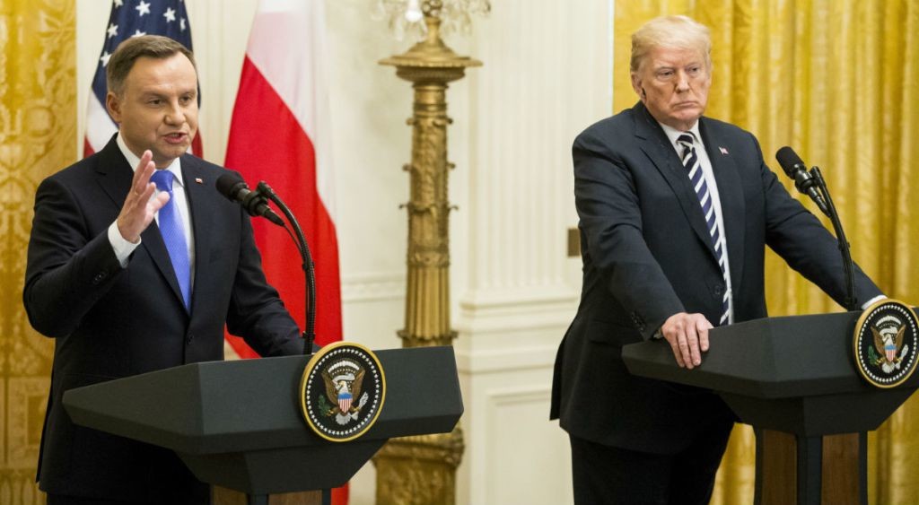 Президент Польши Анджей Дуда&nbsp;и президент США Дональд Трамп.&nbsp;Фото &copy; Twitter/maciejka34