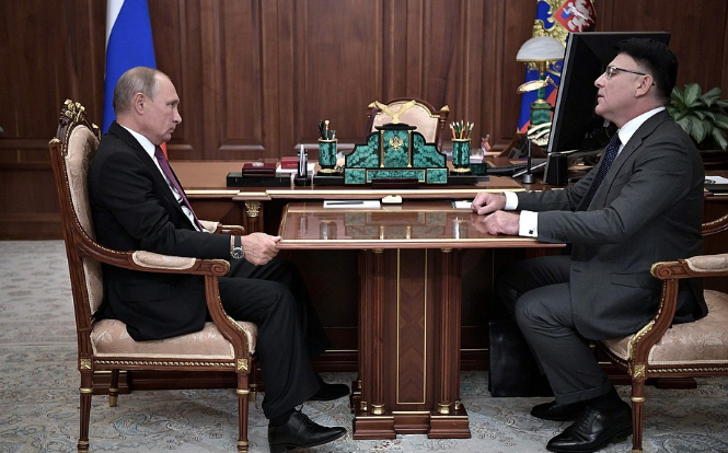 Владимир Путин, Александр Жаров. Фото: пресс-служба президента РФ
