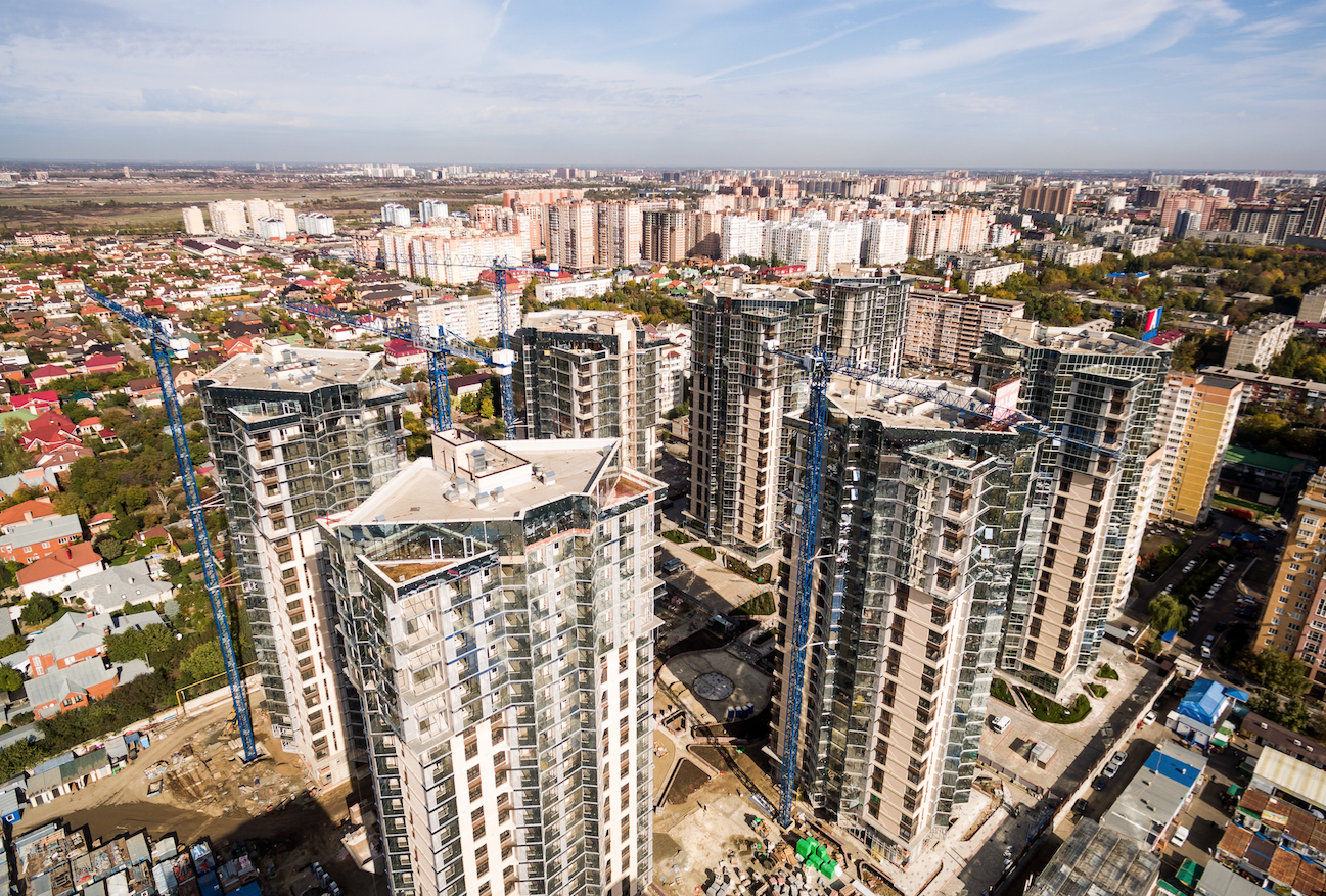 Жилищное строительство в Краснодаре.&nbsp;Фото: &copy; РИА "Новости"/Виталий Тимкив