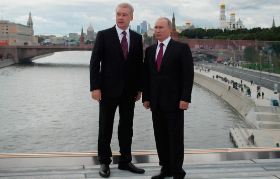 Владимир Путин, Сергей Собянин (слева). Фото:&nbsp;sobyanin.ru