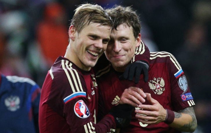 Александр Кокорин и Павел Мамаев. Фото: &copy;&nbsp;Twitter/Sovsport.ru