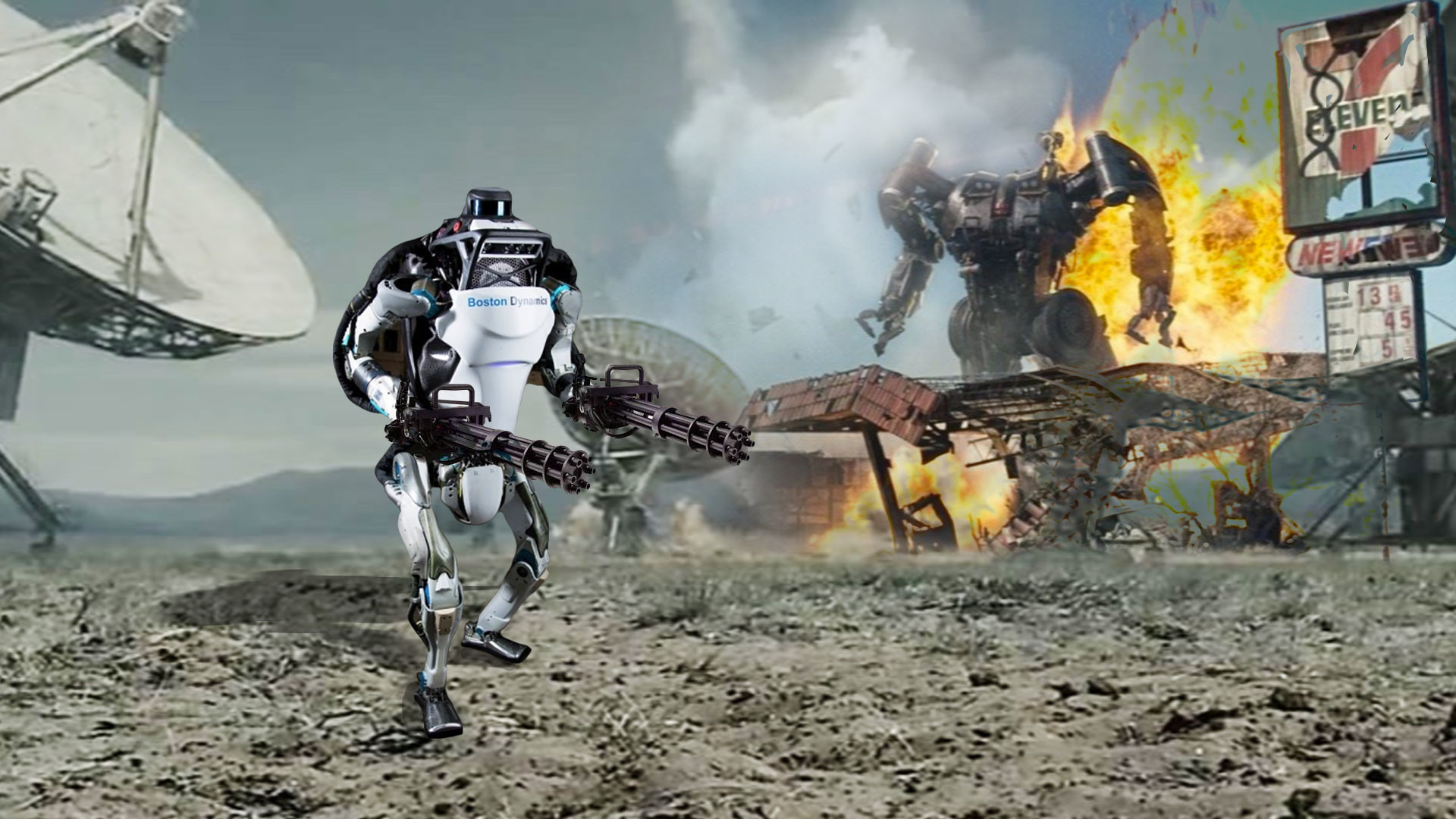 Коллаж&nbsp;&copy; L!FE. Фото&nbsp;&copy; Boston Dynamics// Кадр фильма "Терминатор: Да придёт спаситель"/ &copy; Кинопоиск