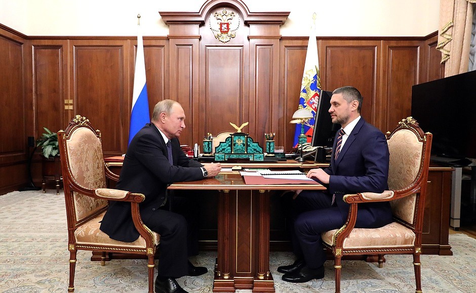 Владимир Путин и Александр Осипов. Фото:&nbsp;&copy;Пресс-служба Кремля