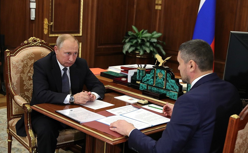 Владимир Путин и Александр Осипов. Фото: ©Пресс-служба Кремля