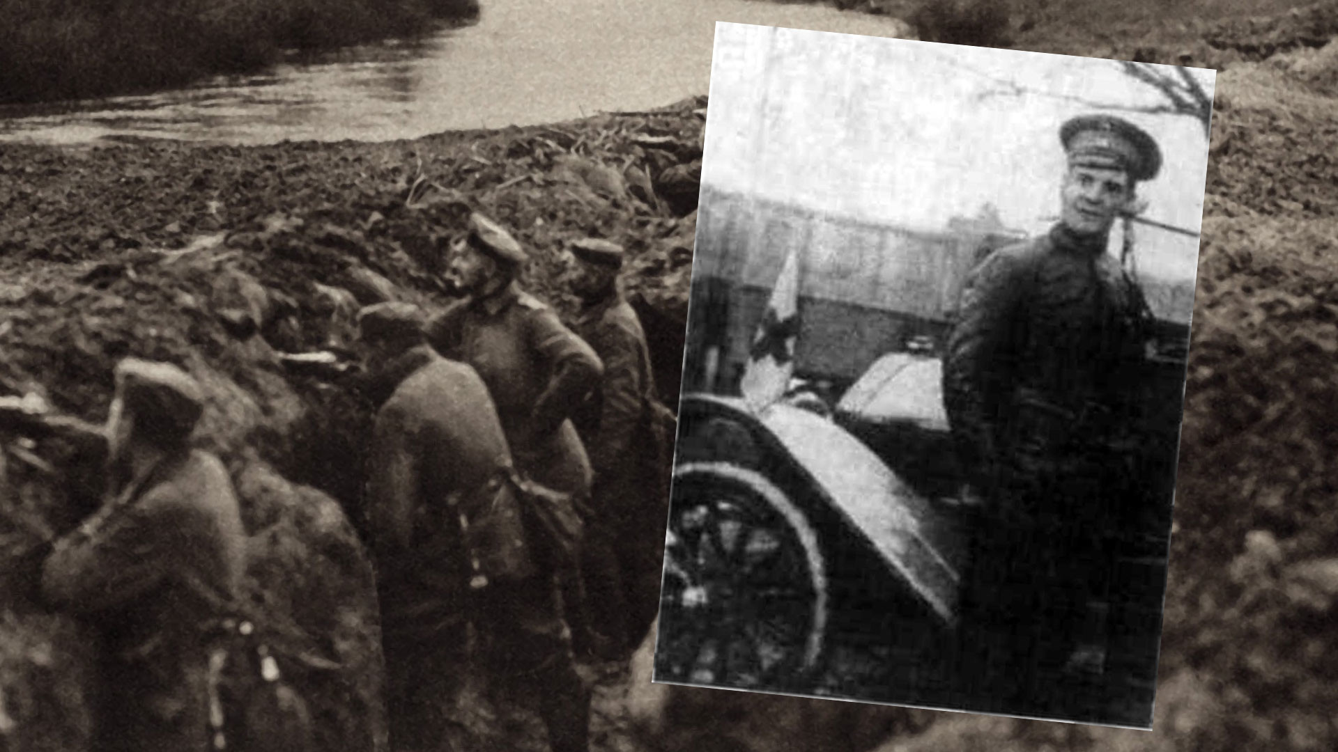Пётр Капица на фронте, 1915 год. Коллаж © L!FE. Фото: © Shutterstock © diletant.media
