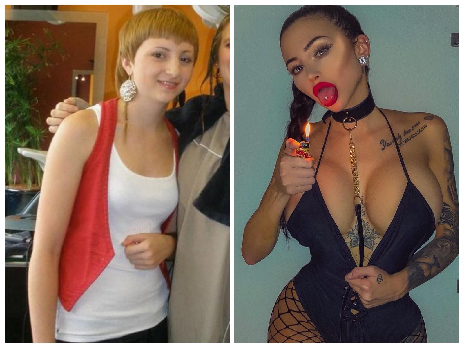24-летняя Селин Сентино из Цюриха, Швейцария, изменила грудь, нос, скулы, г...
