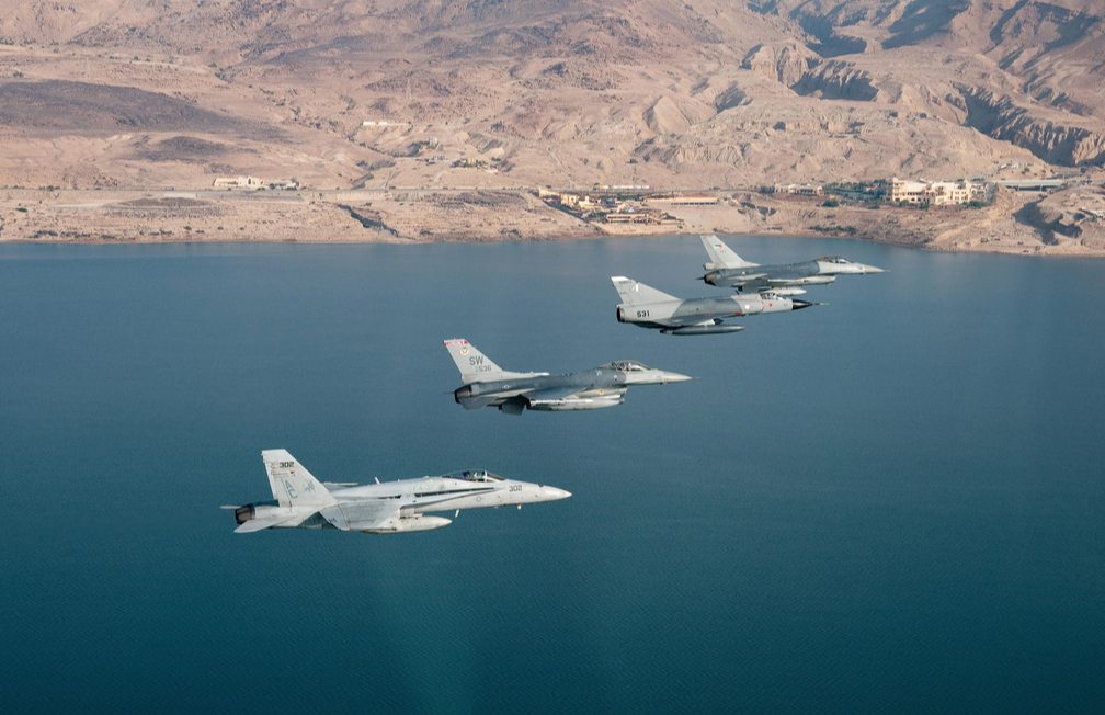 Самолёты ВВС США и Королевских воздушных сил Иордании. Фото: Flickr/DVIDSHUB