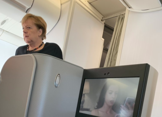 Ангела Меркель&nbsp;вылетела&nbsp;в Аргентину регулярным&nbsp;рейсом. Фото: &copy; Twitter/Agust&iacute;n Ag&uuml;ero&rlm;